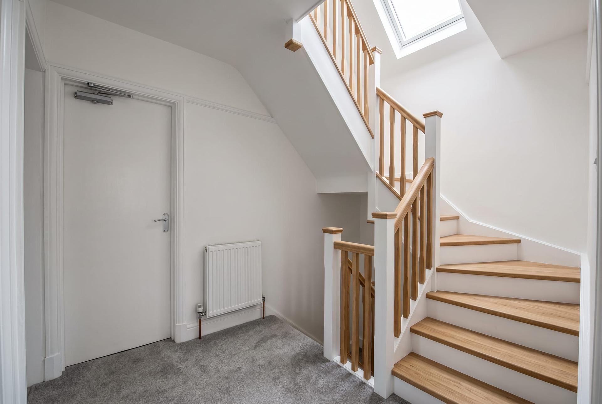 New oak staircase to the loft